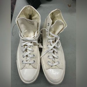 Converse Unisex Chuck Taylor comme de garcon off white hi tops sz 11/13